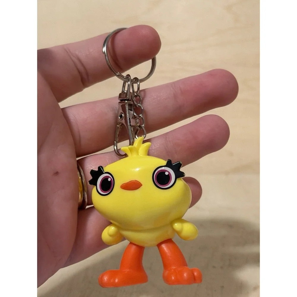 Toy Story 4 Ducky Figural Keychain Upcycled